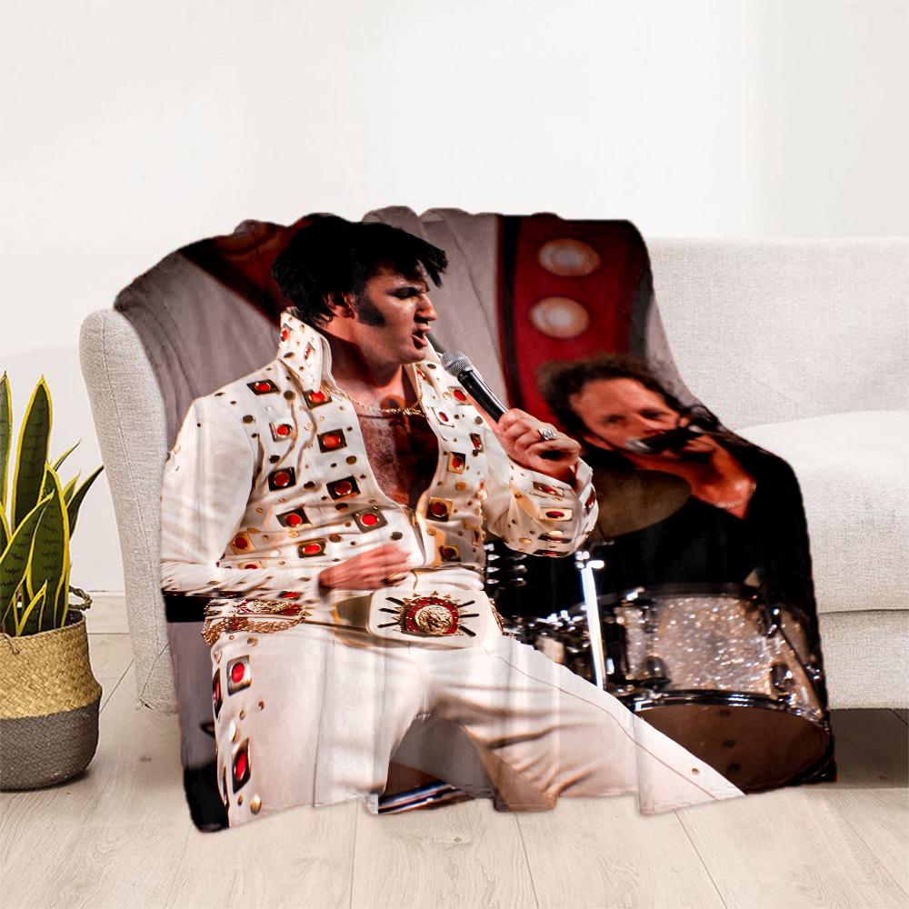 Elvis Presley: Rock 'n' Roll Legend Blanket Durable Comfort Perfect for Bedding Chair Bed Four Seasons Multipurpose Stylish Decor