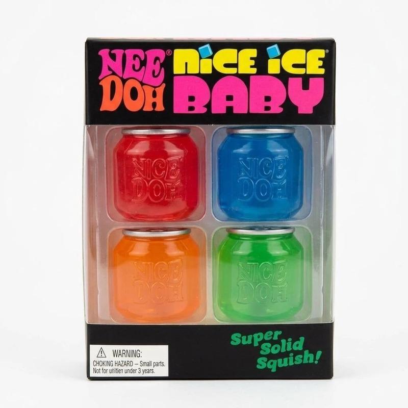4Pieces1Set Needoh Mini Can Maltose Squeeze Toy Slow Rebound Sensory Fidget Toy Stress Relief Desktop Decor Adult Puzzle Toys