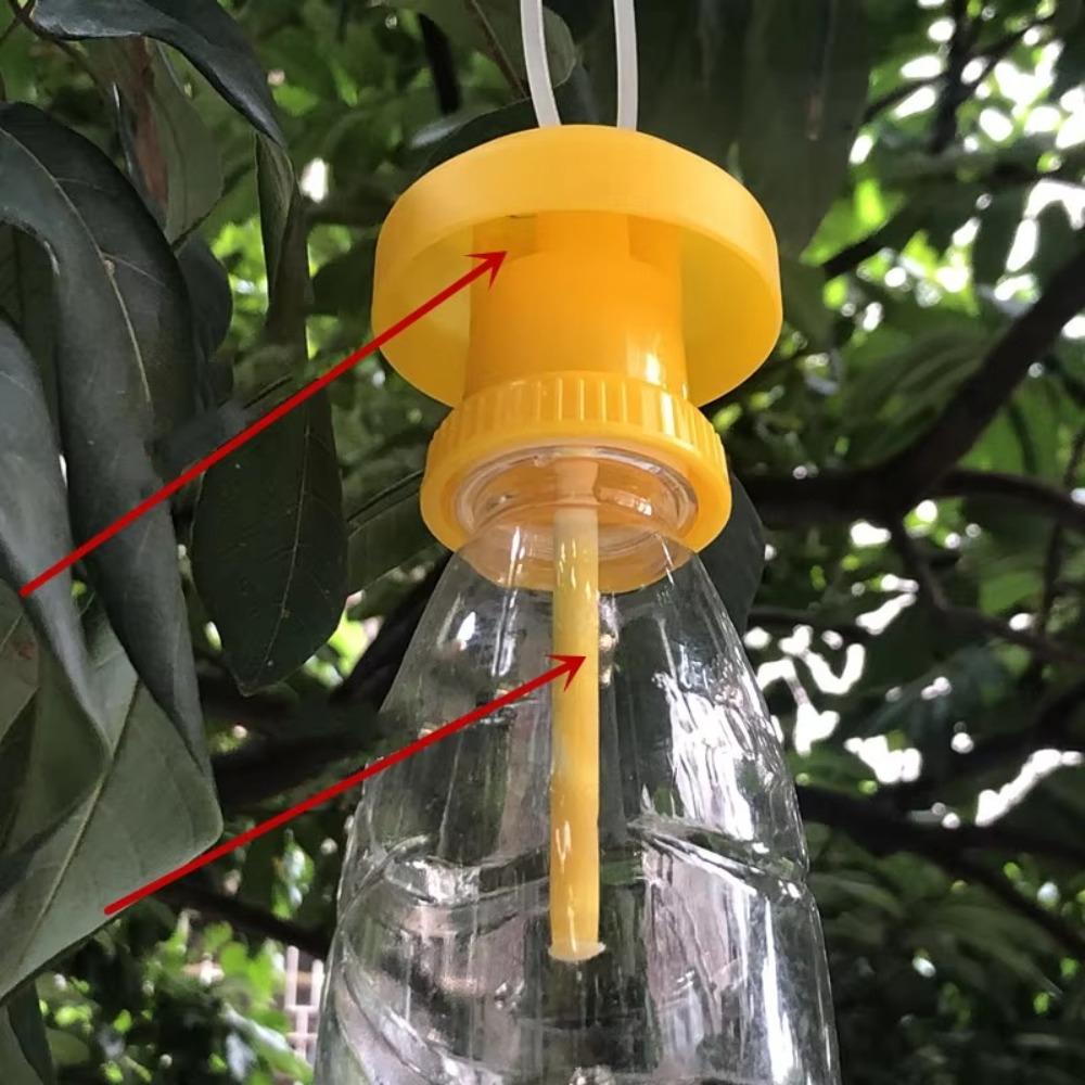 10pcs Practical Fruit Fly Trap Killer Yellow Insect Trap Fly Catcher For Home Farm Orchard