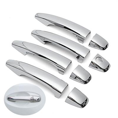 For Toyota  AE20 2010 2011 2012 2013 2014 2015 2016 2017 Chrome Car Door Handle Cover Pad Sticker Overlay
