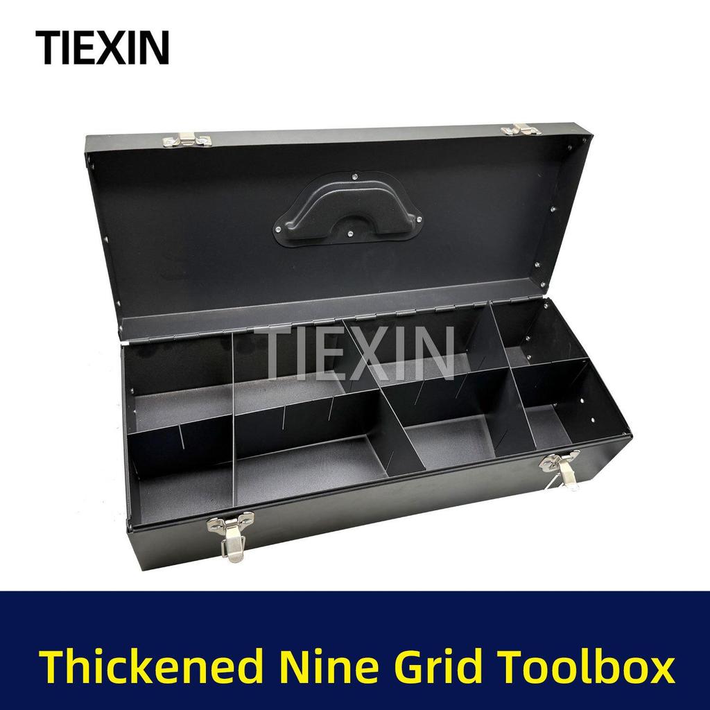 Neun-Fächer-Handwerkzeugkasten aus Eisen: Stabile Aufbewahrungslösung für Werkzeuge (Modell 07311)