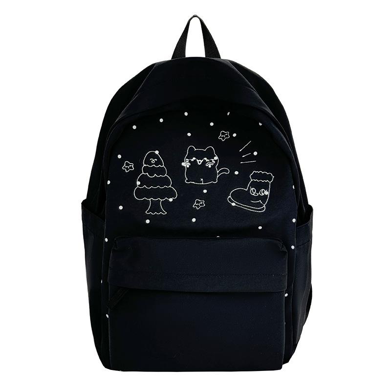 School Bag, High Value, Fresh and Cute Printed Backpack, Casual and Simple for Junior High School Students, Light and Versatile for Commuting