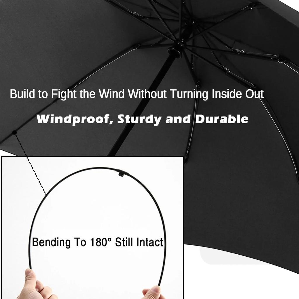 2025 Extra Large Windproof Travel Umbrellas for Rain Folding Umbrella Auto Windproof Travel Umbrella UV Protection Umbrella New