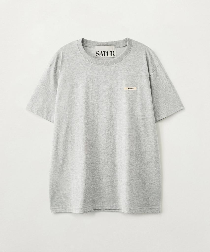 Seteo Supima Basic Crew Neck Short Sleeve T-Shirt Melange Gray