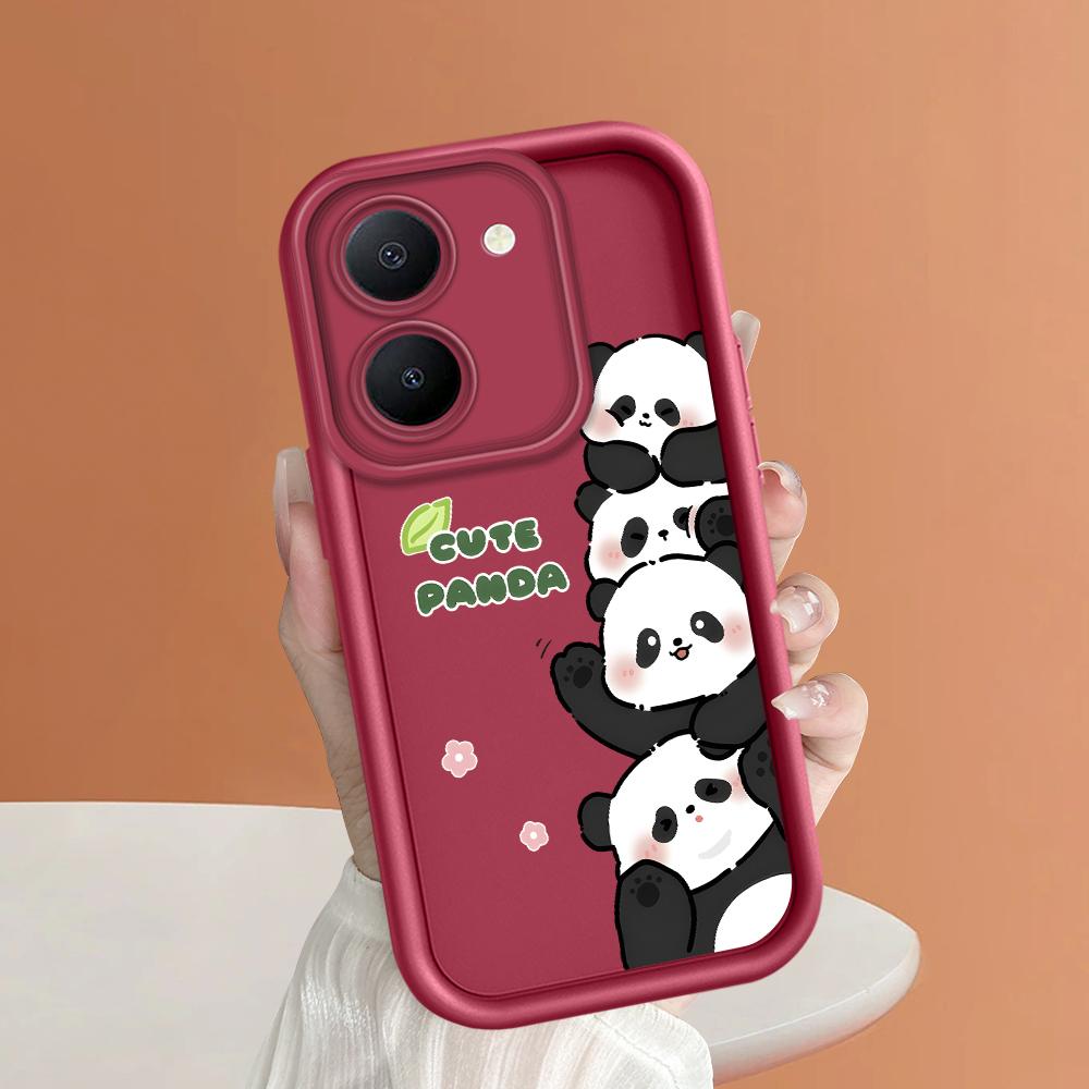 Scări pătrate din silicon moale, model de desene animate, acoperire completă, protecție pentru cameră, husă rezistentă la șocuri pentru iPhone Infinix Tecno Vivo