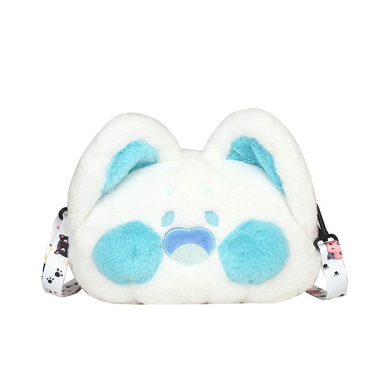 

Новая плюшевая сумка-медведь, милая детская сумка-мессенджер, плюшевая сумка-мессенджер большой вместимости, милая японская кукла, сумка-мессенджер синий