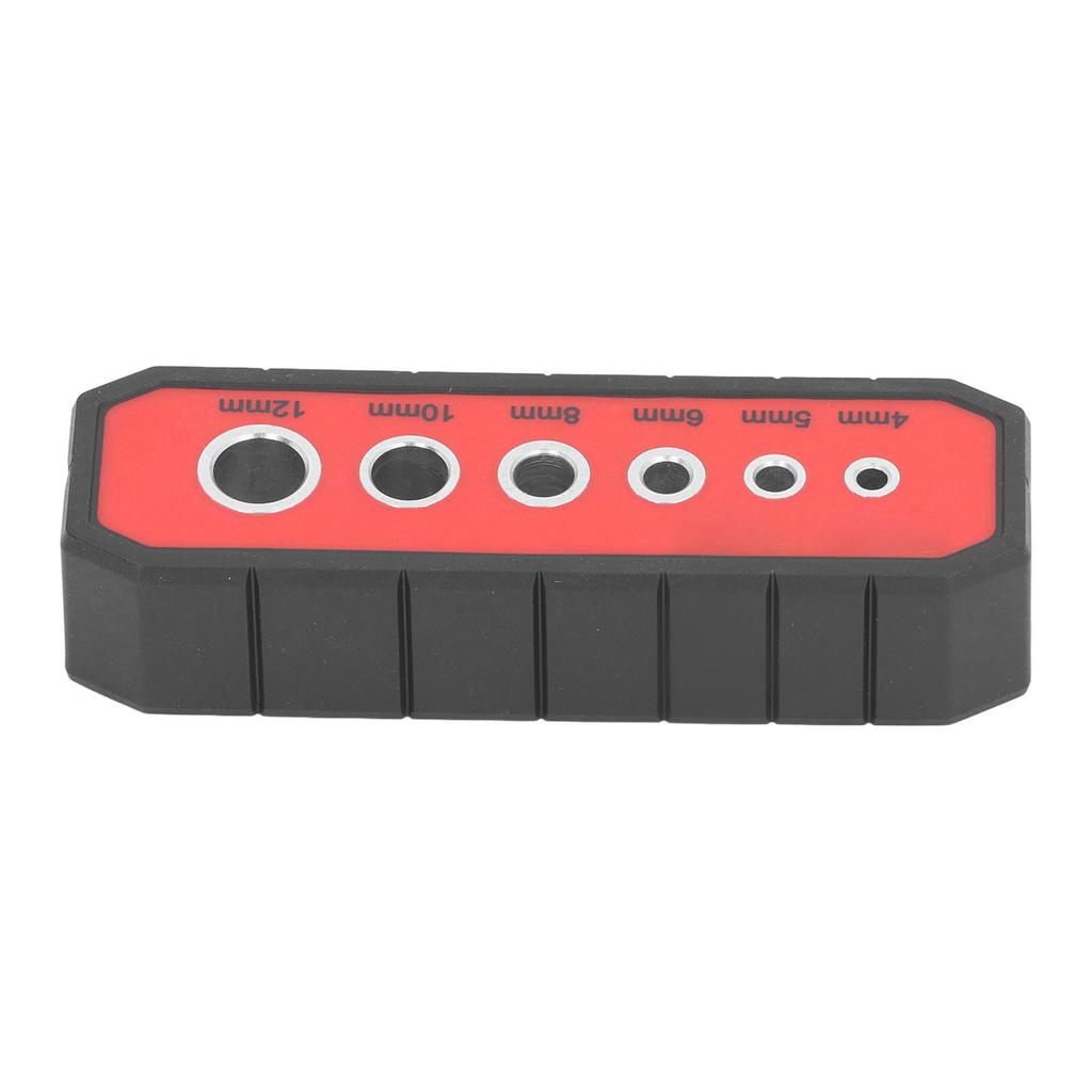 Handbohrmaschinenführung Bohrschablone 90 Grad Rutschfest V-Typ mit 6 Stahlbuchsen für Flachwinklig