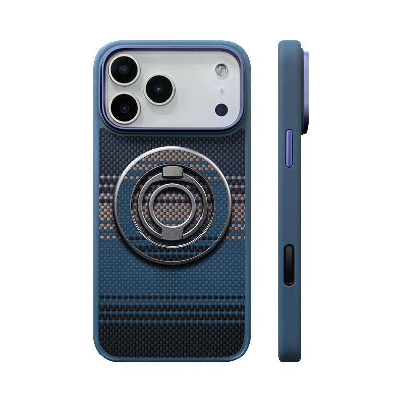 Applicable To Apple 17ProMax Aramid Fiber Magnetic Suction 17Pro Naked Feeling 17 Soft Edge Mobile Phone Case