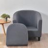 Solid Color Spandex Club Tub Chair Covers Stretch Club Sofa Slipcover Tub Armchair Cover Removable Washable Furniture Protector