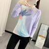 Ice Silk Quick Dry Long Sleeve T-Shirt Women Breathable Elastic Slim Base Top Outdoor Running Casual Tee