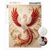 Pearl Painting 5D DIY Red Phoenix Gemstone Art Diamond Painting Kit for Adults/Beginners Gift Ideas Wall Decor Art Craft Home Decor