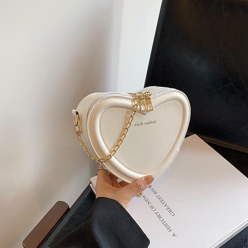 

Нова любовна сумка 2024 року, модна модна сумка через плече, мила корейська версія, персоналізована сумка в стилі дівчата білий