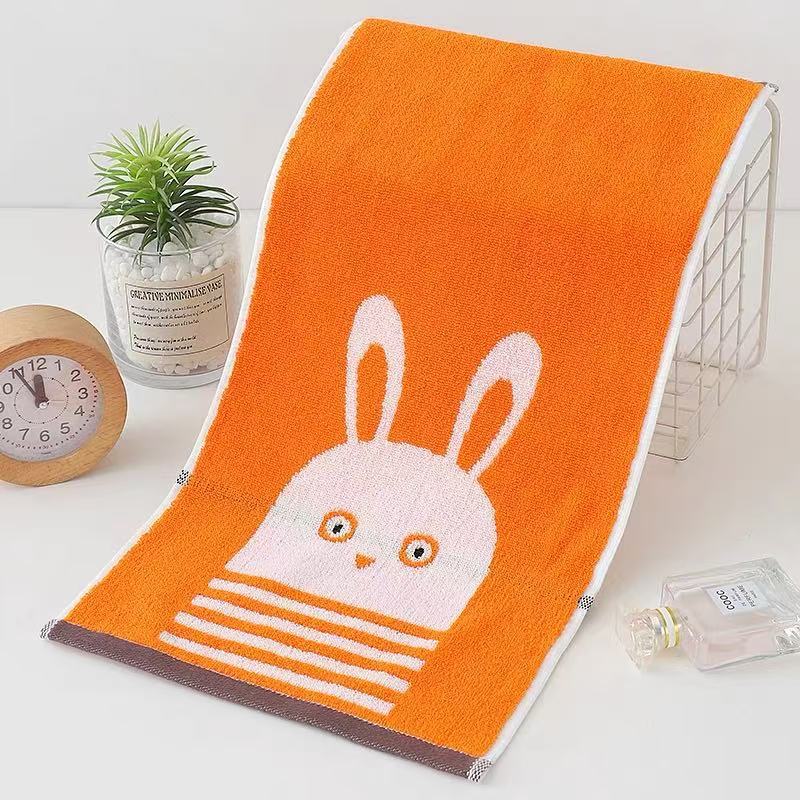 Children'S Towel Pure Cotton Children'S Towel Bear Kindergarten Handkerchief Soft Face Towel Face Towel Gaoyang County Factory