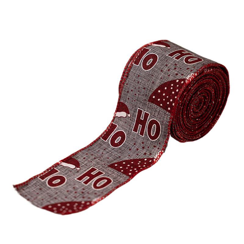 Christmas Ribbon Wired Christmas Ribbons Snowman Ribbon For Christmas Tree Gift Wrapping Crafts Wreath Garland Bow Decor