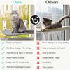 Foldable Pet Bed Cat Hammock Plush Mesh Cat Window Perch Kitten Hammock Shelf Breathable Mesh For Wall