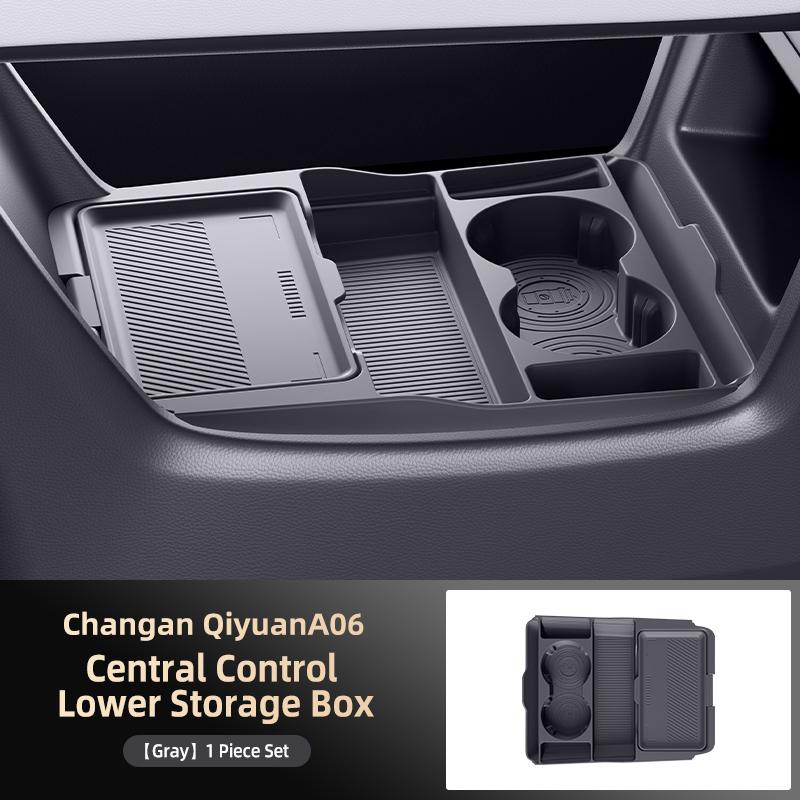 For Changan Origin A6 2025 2026 Storage Box Center Armrest Hidden Box Cup Holder Organizer Interior Accessories