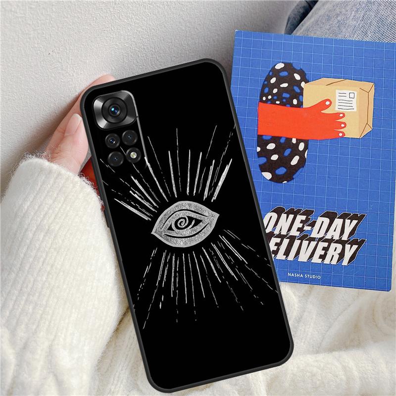 Evil Eye Hamsa Funda For Xiaomi Redmi Note 13 Pro 14 9 10 11 12 9S 10S 11S 12S Redmi 13C 10C 12C 14C Case