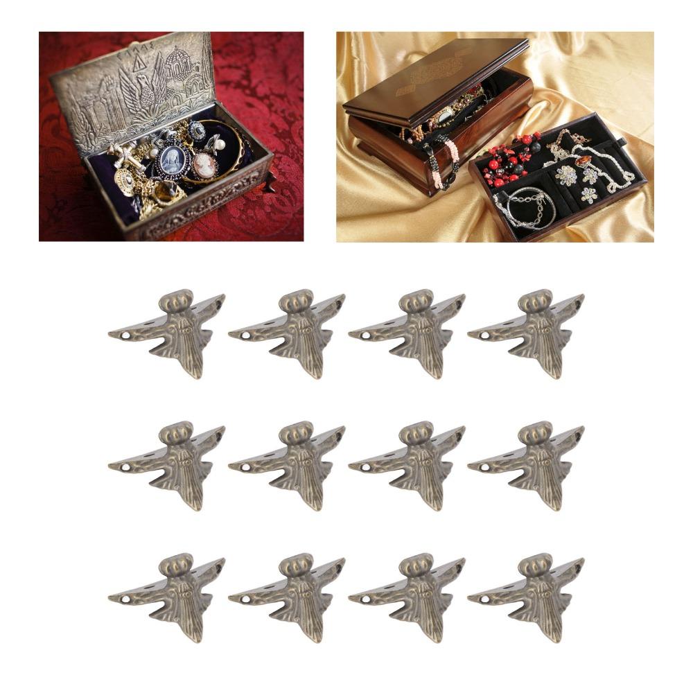 20PCS Zinc Alloy Wood Box Legs Small Size Storage Box Feet Hardware Wood Box Feet Legs Wood Case
