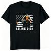 Celine Dion Porträt Grafik Baumwoll T-Shirt 2026 Sommer Neu Y2k Mode Unisex Kleidung Damen Vintage Musik Gedenk T-Shirt