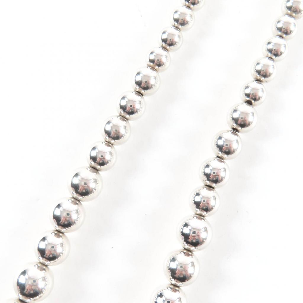 Great TIFFANY&Co. Necklace Graduated Ball Necklace Silver 925 Women Used