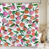 1 pc Fresh Lemon Fruit pattern Shower Curtains Bathroom Polyester Bath Curtains Printing Shower Curtain Decor With Hooks Curtain
