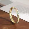 Retro Chinese Ethnic Style Enamel Bracelet with Floral Inlays and Artistic Open Design