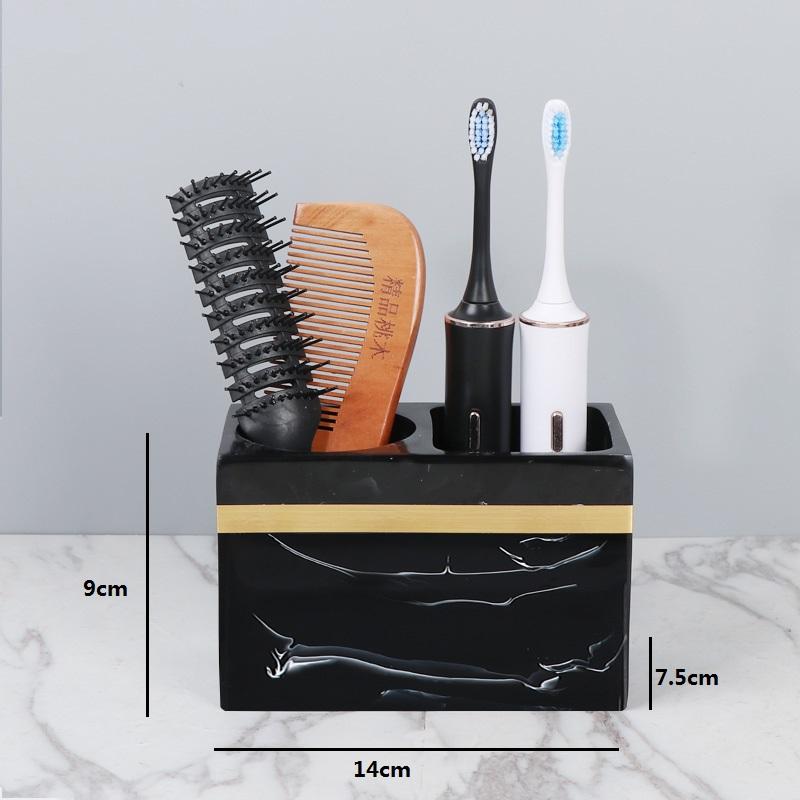 Marble Stripe Resin Toothbrush Holder Bathroom set Accessories Toothpaste Holder Portable Organizer Case Sanitary Wars Suite
