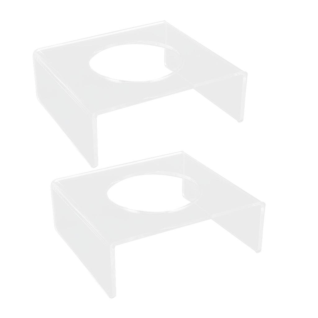 2PCS Football Stand Clear Display Holder Acrylic Stable Support Anti Scratch Versatile Display Rack for Basketball