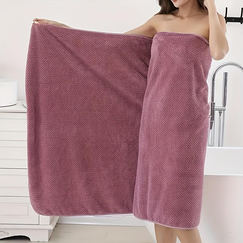 Set of 6 oversized super soft bath towels: absorbent, quick-drying, cute & comfortable for ladies