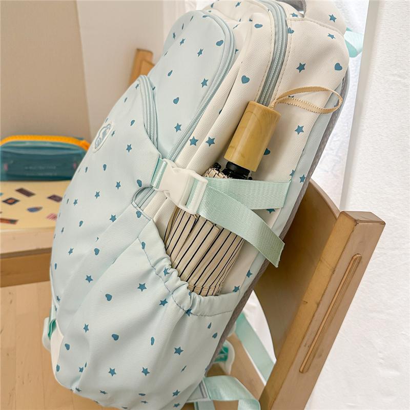 Star Backpack Middle School Students' Lightweight Schoolbag Women's Large Capacity Backpack