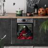 Smile Skeleton Halloween And Mouse Glass Cabinet Kitchen Decor Stickers Wall