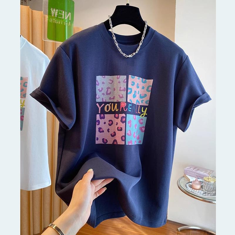 Summer pure cotton Casual oversized T Shirt Women's Streetwear Harajuku cartoon Short Sleeve T-shirts for Women Y2k Tops UNISEX
