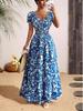Elegant Summer Long Dress - European & American Style Women's Clothing