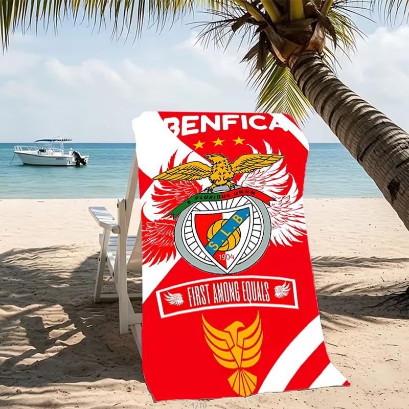 Beach Towel with Sport Lisboa e Benfica Pattern - soft,absorbent,machine washable Lightweight&Modern,swimming,Travel Essentials
