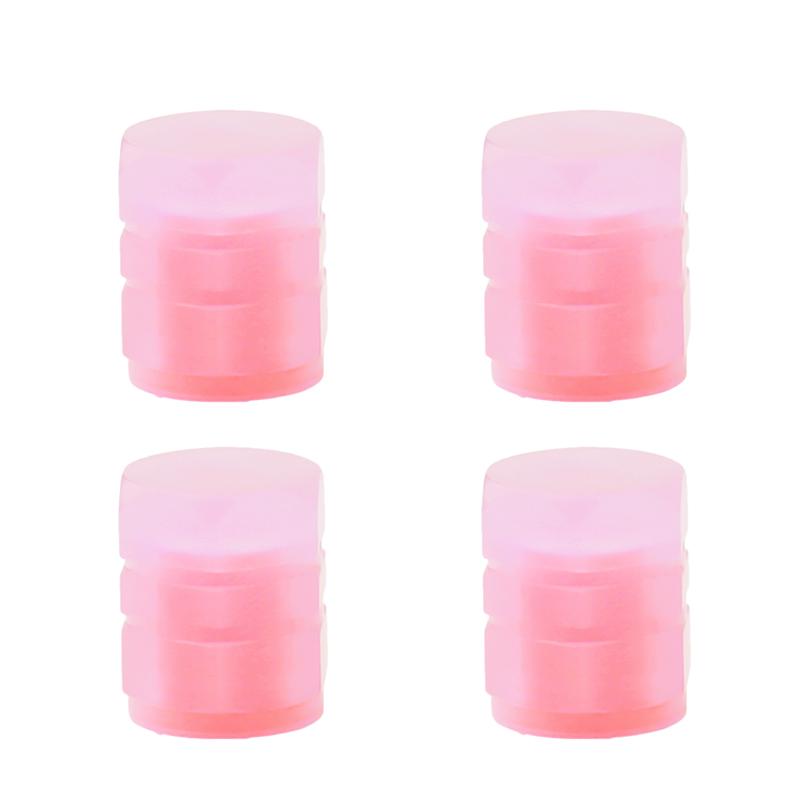 

4PCS Fluorescent Luminous Valve Caps Glow In The Dark - Car Motorcycle Bike Wheel Tyre Hub Decorative Plugs Covers