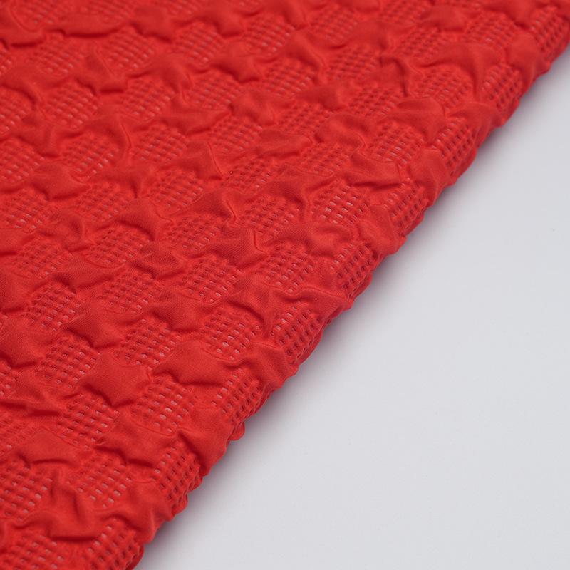 100cm*137cm Colorful PU Leather Waterproof Quilt Fabric Embossed Polyester Cotton Fabric for Clothing Leather Bag