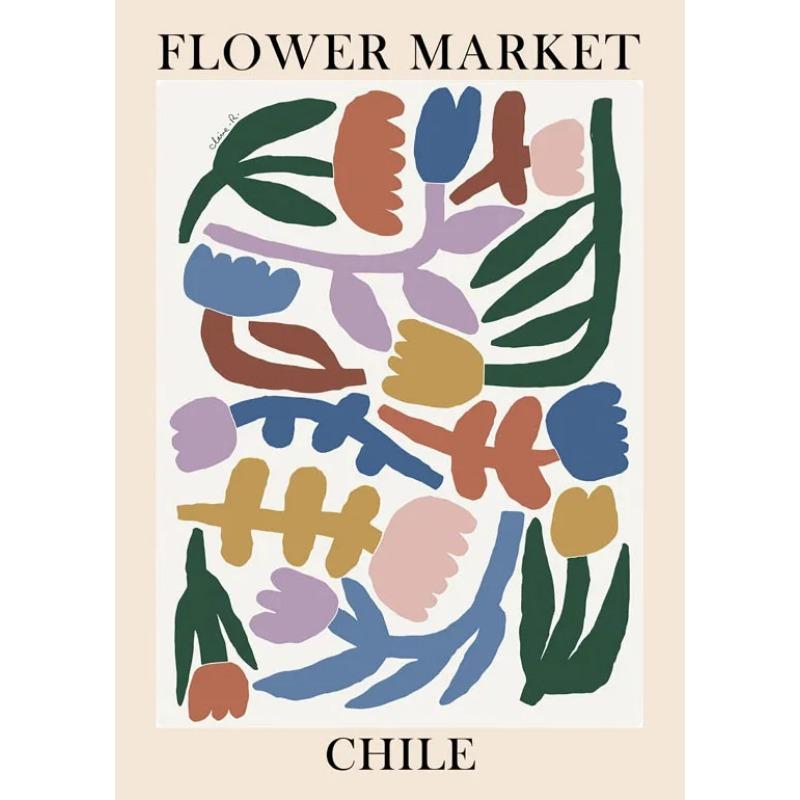 Japan Nordic Abstract Colorful Flower Matisse Posters and Prints Wall Pictures for Living Room Bedroom Cuadros Canvas Painting