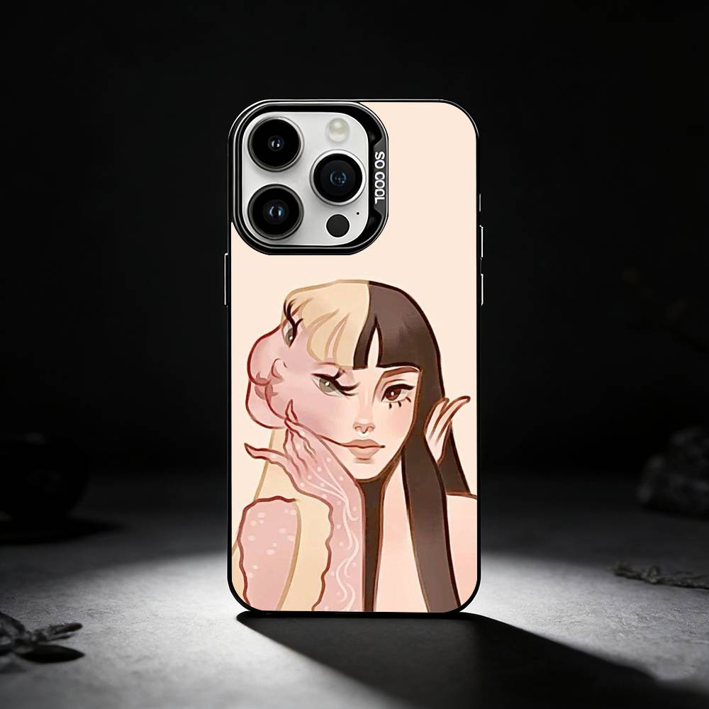 M-Melanie Martinez Portals Phone Case For iPhone 17,16,15,14,13,12,11 Plus,Pro Max,XS,Colored silver phone case