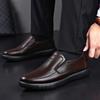 Pánské boty Ležérní značka léto Pánské mokasíny z pravé kůže Pohodlné nazouvací boty