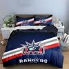 New York Rangers Bedding Set Bedding Duvet Cover Set Duvet Cover Pillowcases (1 * Duvet Cover 2 * Pillowcases, without duvet insert)