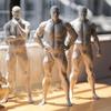 3D Yoga Pose Figurine – Male Plastic Desktop Ornament for Home & Office Decor