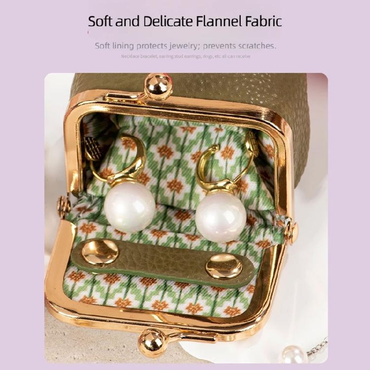 Travel Jewelry Box Case with PU-Look Exterior, Compact Clasp Holder for Rings, Earrings and Daily Mini Necklaces