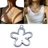 Popular Ancient Silver Alloy DIY Accessories Hollow Flower Pendants DIY Handmade Bracelet Necklace Earrings Materials