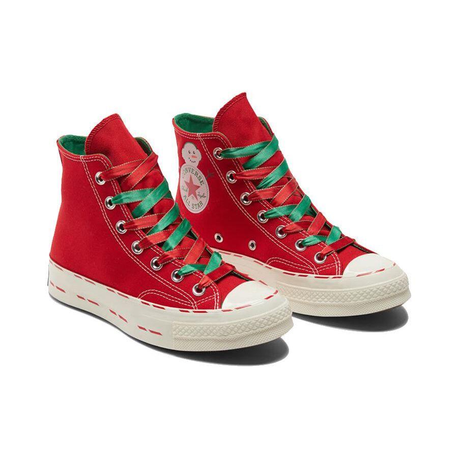 Converse Chuck 70 High Christmas Snowman Unisex Sneakers Red University-Red A04281C