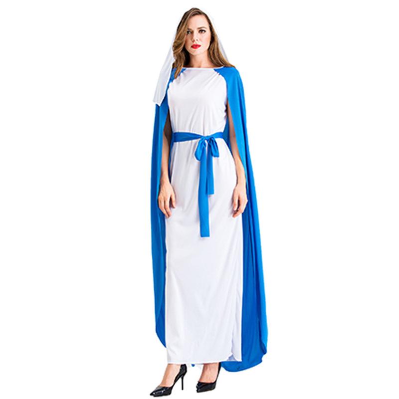 Cosplay Halloween Nordic ancient Greek mythology Virgin Mary Muse long dress cosplay stage performance costume