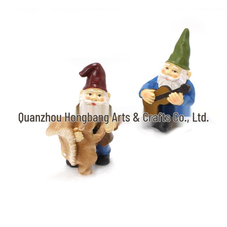 Resin Garden Gnome and Dwarf Figurines for Lawn and Courtyard Decor.