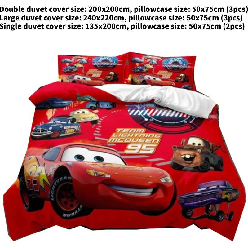 

Постельное белье и наволочка, набор из трех предметов с дизайном в виде молний 135x200cm