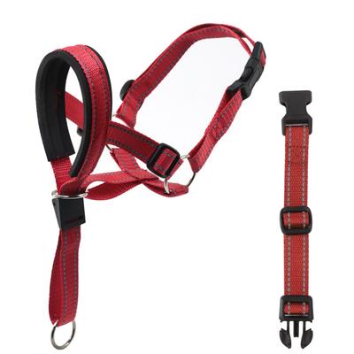 Focinheira de Cão de Estimação Nylon Focinheira de Cão Corda Pare de Latir e Anti-mordida Respirável Cão Focinheira Ajustável