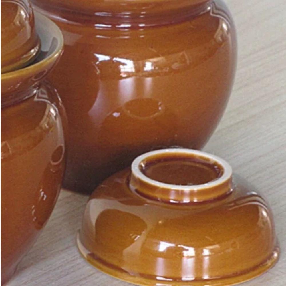 Old-fashioned Pickle Jar Ceramic Sauerkraut Storage Pot Collection Food Pickling Container Kimchi