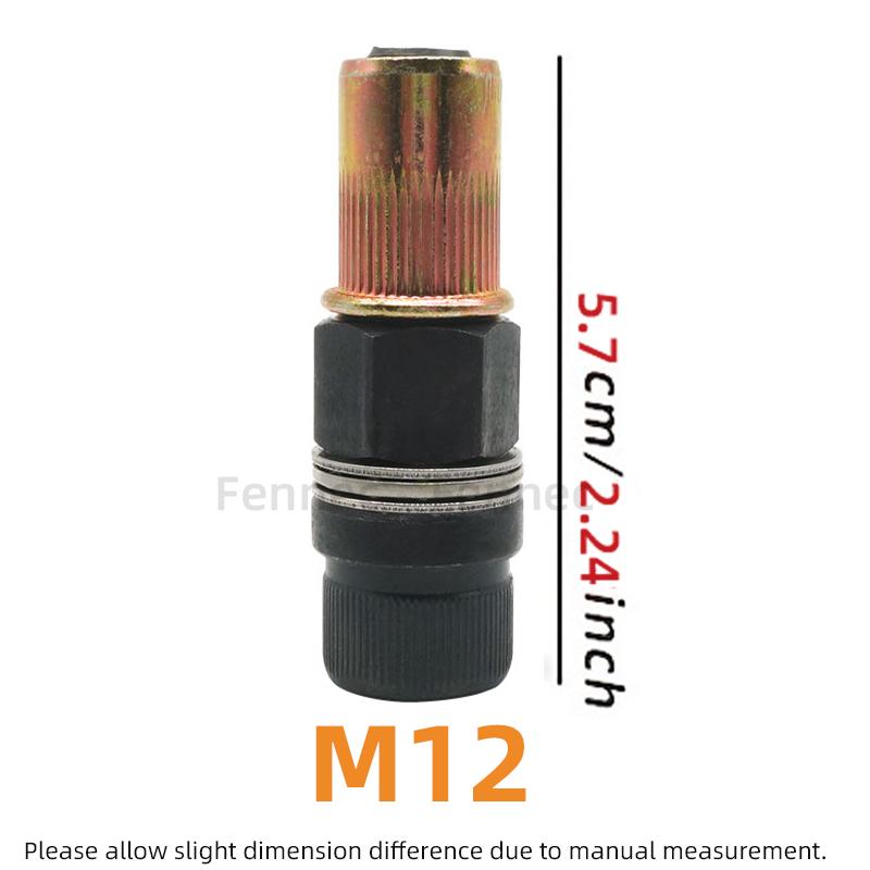 1pcs Hand Rivet Nut Gun Head Nuts Adapter Tool Riveter Tool Accessory For Nuts M3 M4 M5 M6 M8 M10 M12